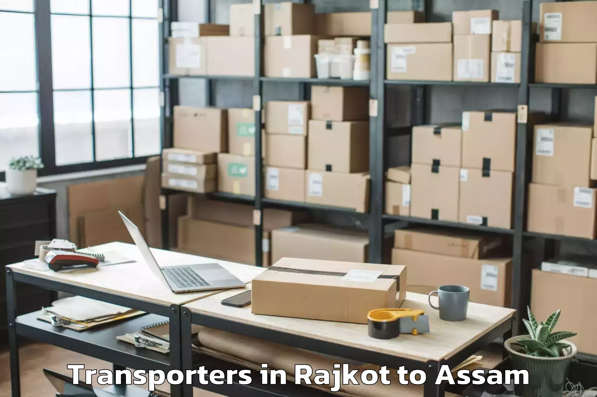 Comprehensive Rajkot to Lumding Transporters